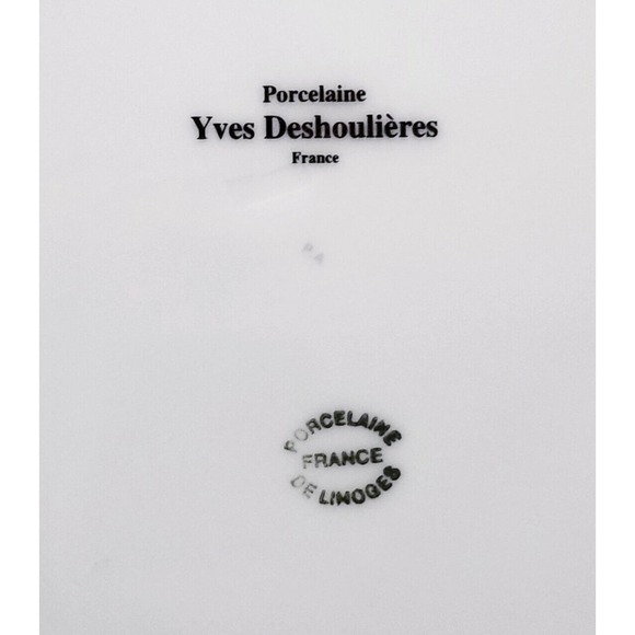 YVES DESHOULIERES FRANCE "DESIGN BORES ME" FINE CHINA LIMOGES PORCELAIN PLATE - Picture 6 of 9